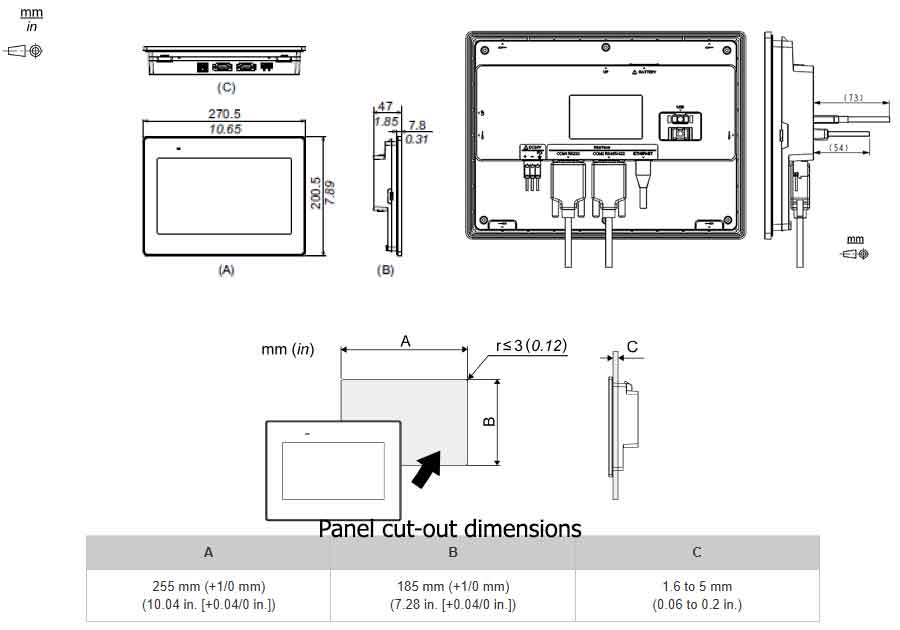 kich-thuoc-lap-dat-hmi-proface-pfxet6500wad-10-inch