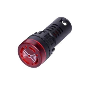 Đèn báo có còi AD16-22D/SM-R 220V 22mm (Đỏ)